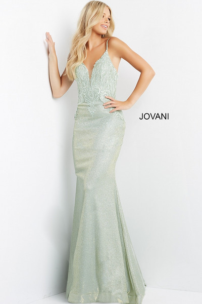 Jovani JVN08492 Sleeveless Glittered Open Back Sheath Dress Jovani JVN08492 Sleeveless Glittered Open Back Sheath Dress
