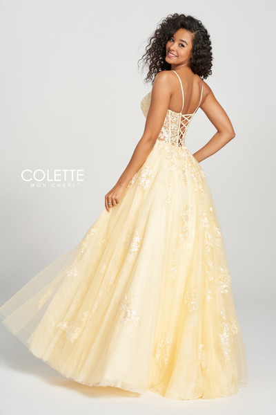 Colette by Daphne CL12202 Tulle and Lace Beaded Ballgown Colette by Daphne CL12202 Tulle and Lace Beaded Ballgown