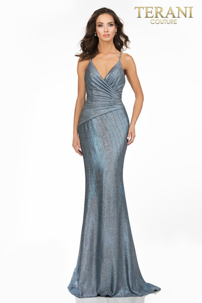 Terani Couture 2011P1117 Sexy Glitter Metallic Long Dress