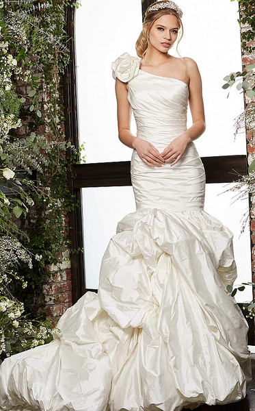 Jovani JB07179 Pickup Skirt One Shoulder Wedding Gown