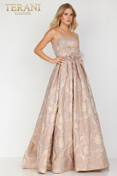 Terani Couture 1921M0502 Off-Shoulder Strapless Evening Dress