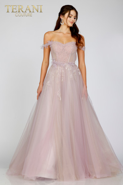 Terani Couture 231E0520 Off Shoulder Wedding Couture Gown