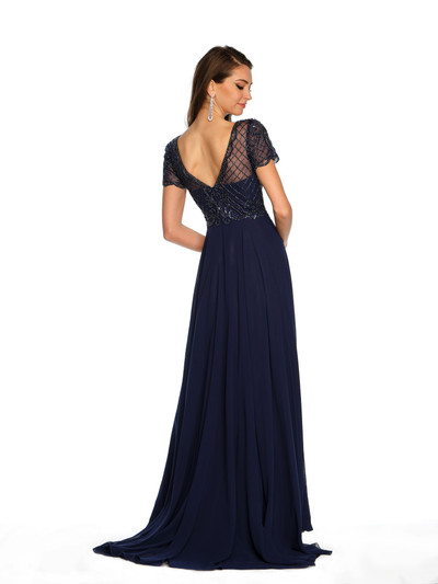Dave and Johnny 9322 Navy Prom Dress Dave and Johnny 9322 Navy Prom Dress