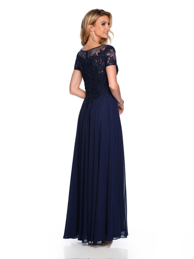 Dave and Johnny 10595 Navy Prom Dress Dave and Johnny 10595 Navy Prom Dress