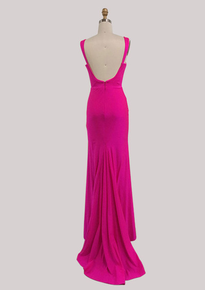Dave and Johnny 10598 Fuchsia Prom Dress Dave and Johnny 10598 Fuchsia Prom Dress