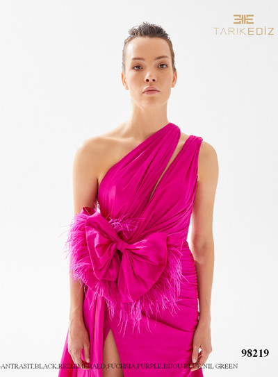 Tarik Ediz 98219 Taffeta Nova Elbise Prom Dress