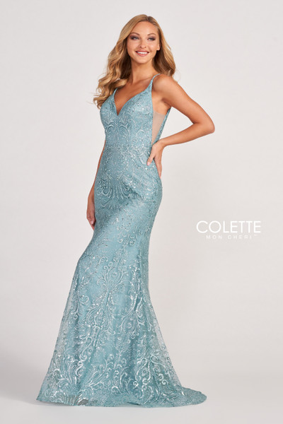 Colette by Daphne CL2019 Novelty Glitter Tulle Dress
