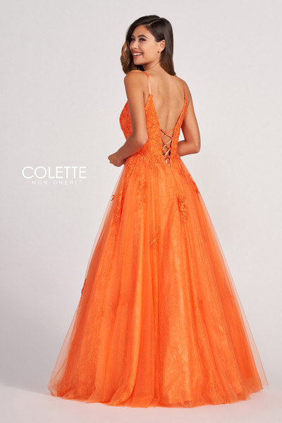 Colette by Daphne CL2025 Tulle Beaded Lace Prom Dress