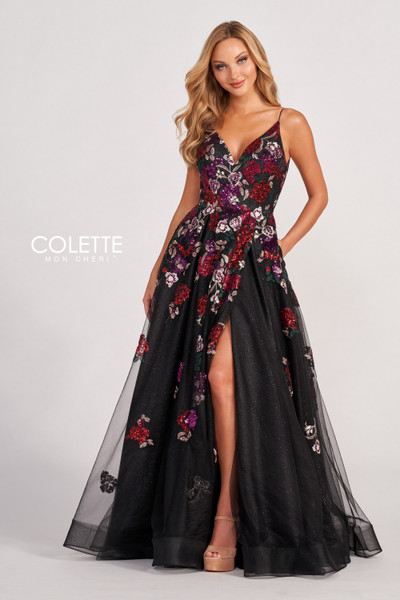 Colette by Daphne CL2069 Tulle Beaded Appliques Dress