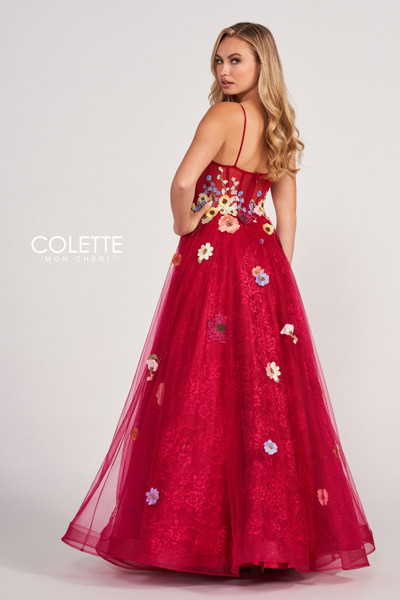 Colette by Daphne CL2086 Tulle Flower Appliques Dress