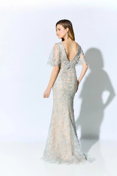 Ivonne D by Mon Cheri ID905SLV Allover Delicate 3D Lace Gown
