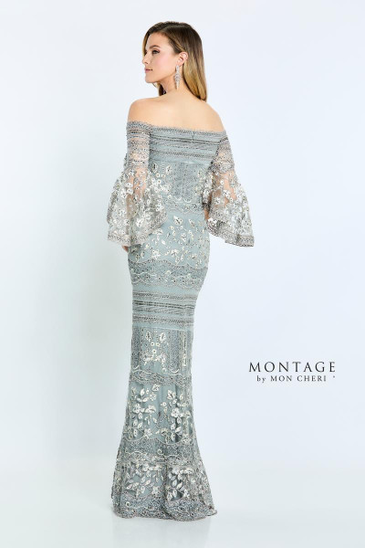 Montage by Mon Cheri M514 Allover Embroidered Lace Dress