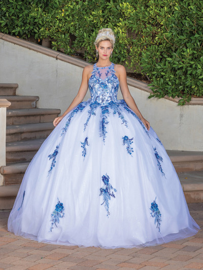 Dancing Queen 1761 Round Neck Sleeveless Long Dress