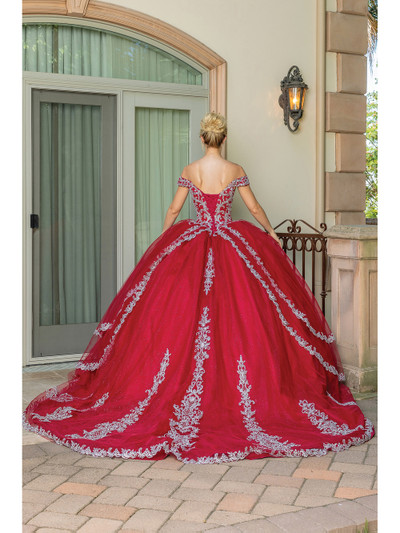 Dancing Queen 1662 Off Shoulder Sweetheart Neck Ballgown