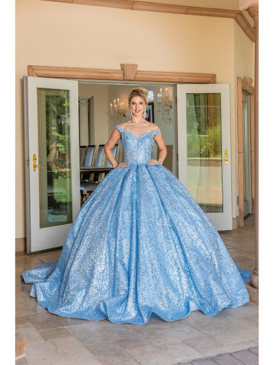 Dancing Queen 1624 Off Shoulder Sweetheart Neck Ballgown