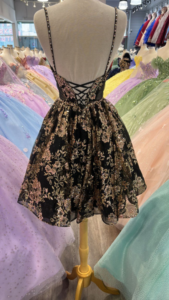 Dancing Queen 3360 Sleeveless V-neck Homecoming Dress