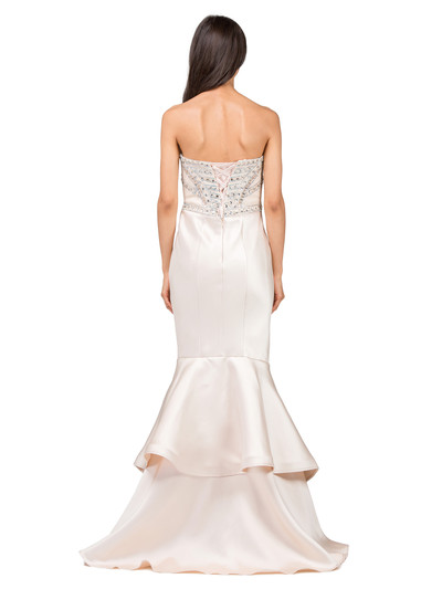 Dancing Queen 9917 Beaded Sweetheart Neck Strapless Dress