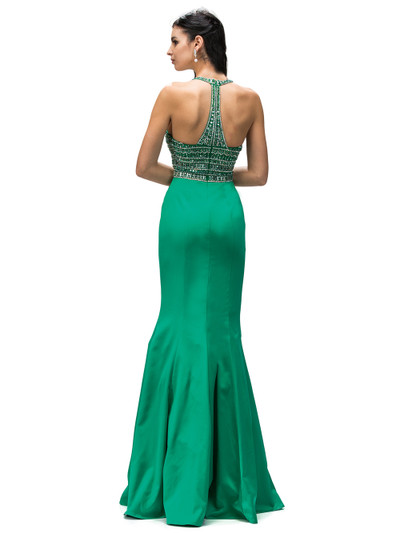 Dancing Queen 9355 Halter Neckline Sleeveless Long Dress