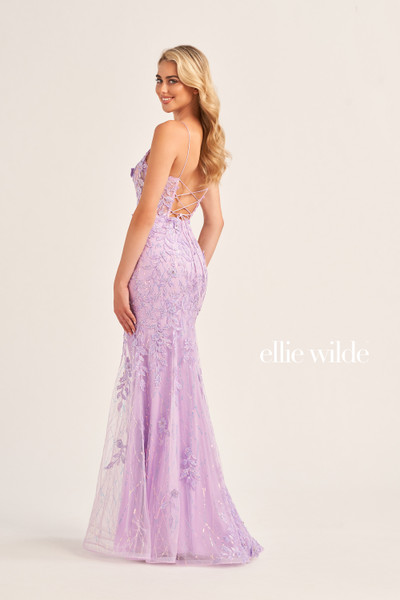 Ellie Wilde by Mon Cheri EW35110 Embroidered Lace Long Dress