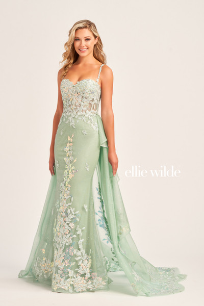 Ellie Wilde by Mon Cheri EW35207 Glitter Tulle Sequin Dress