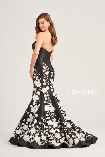 Ellie Wilde by Mon Cheri EW35036 Mikado Lace Applique Dress
