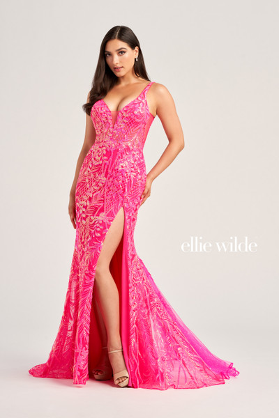 Ellie Wilde by Mon Cheri EW35201 Embroidered Tulle Dress