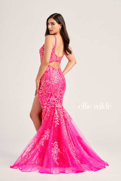 Ellie Wilde by Mon Cheri EW35201 Embroidered Tulle Dress