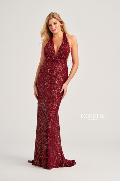 Colette by Daphne CL5115 Stretch Sequin Sleeveless Dress