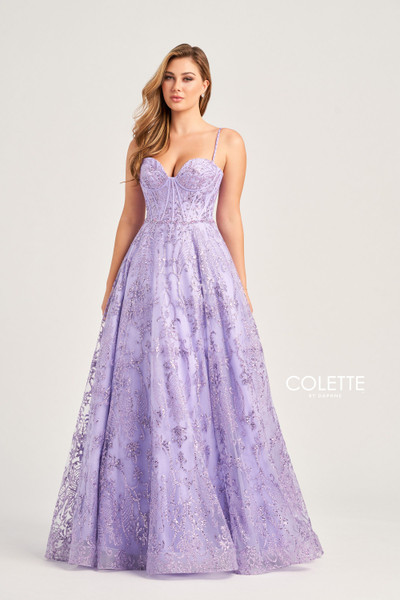 Colette by Daphne CL5117 Novelty Glitter Sleeveless Dress