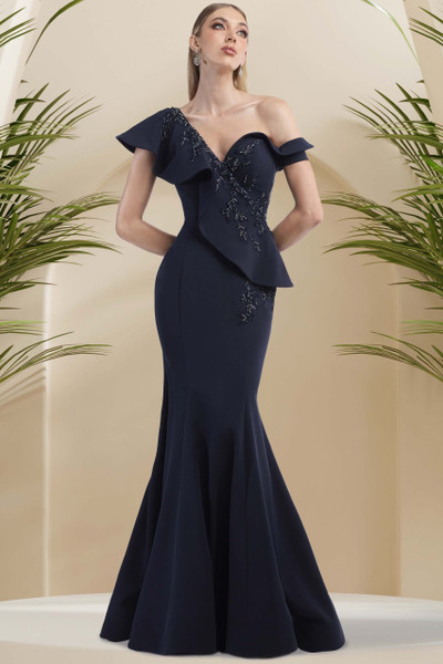Janique 24986 One Should V-neckline Long Dress