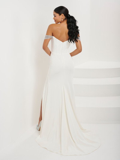 Tiffany Designs 16104 Heat-Set Stone Tulle Long Dress Tiffany Designs 16104 Heat-Set Stone Tulle Long Dress