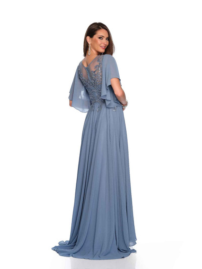 Dave and Johnny 11676 Short Sleeves Illusion Neckline Dress