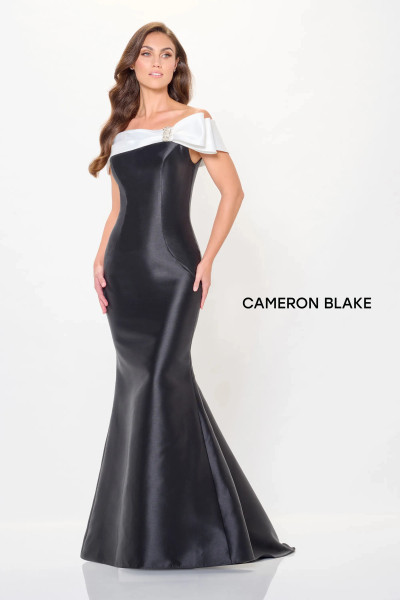 Cameron Blake by Mon Cheri CB3247 Mikado Beaded Long Dress