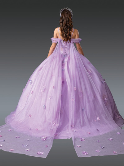 Dancing Queen 1954 Beaded Bodice Floral Skirt Strapless Gown