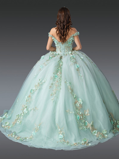 Dancing Queen 1918 Glittering Accents Off-Shoulder Ball Gown