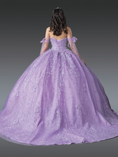 Dancing Queen 1905 Off-Shoulder Sleeve Bejeweled Bodice Gown