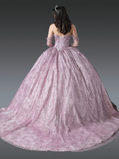 Dancing Queen 1904 Sequined Intricate Lace Bodice Long Gown