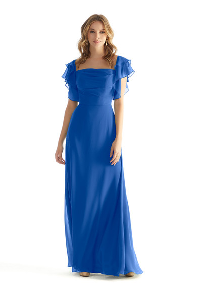 Morilee Bridesmaid 31227 Straight Neck Ruffle Sleeves Dress Morilee Bridesmaid 31227 Straight Neck Ruffle Sleeves Dress