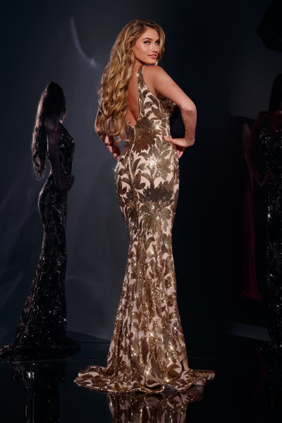 Jovani 40675 V-neckline Sleeveless Long Dress