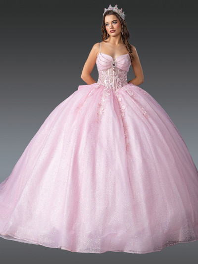 Dancing Queen 1958 Glitter Tulle Beaded Strapless Ball Gown