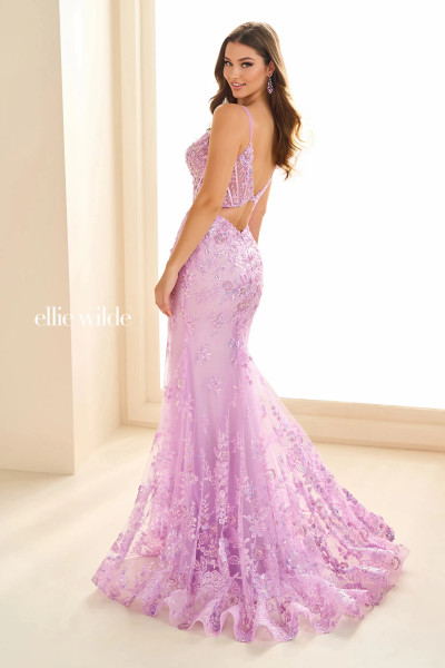 Ellie Wilde by Mon Cheri EW36082 Glitter Tulle Sequin Dress