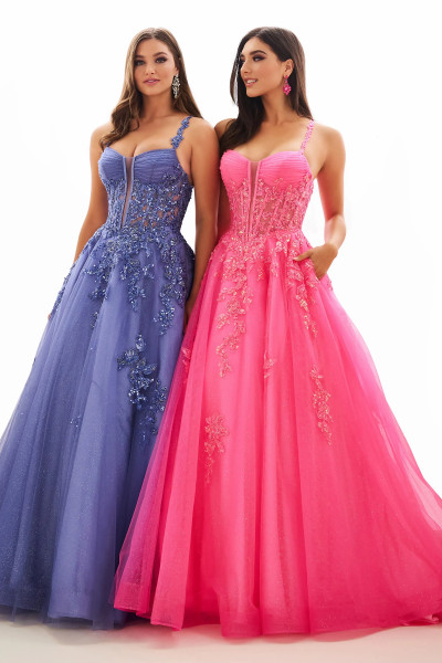 Ellie Wilde by Mon Cheri EW36202 Beading Glitter Tulle Dress