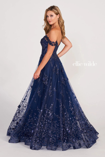 Ellie Wilde by Mon Cheri EW34113 Off-the-Shoulder Long Dress Ellie Wilde by Mon Cheri EW34113 Off-the-Shoulder Long Dress
