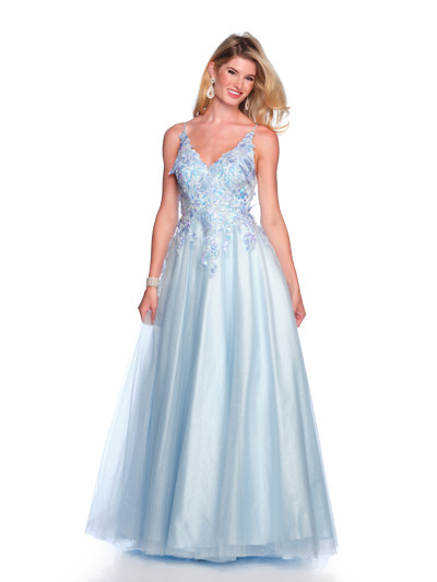 Dave and Johnny 12063 Spaghetti Straps Sleeveless Long Dress