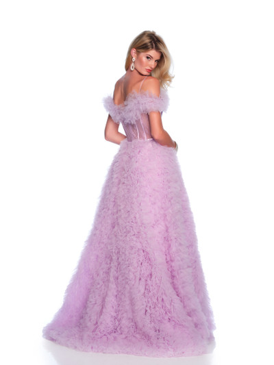 Dave and Johnny 12093 Spaghetti Straps Ruffled Long Dress