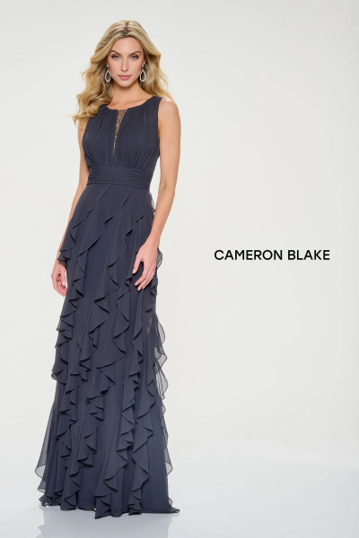 Cameron Blake by Mon Cheri CB213 Chiffon Tulle Beads Dress