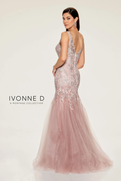 Ivonne D by Mon Cheri ID805 Tulle Stretch Lining Long Dress