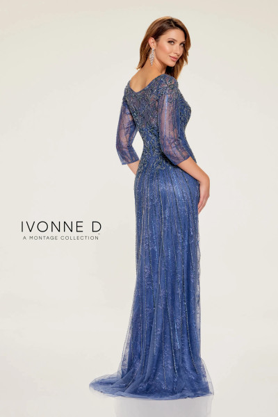 Ivonne D by Mon Cheri ID808 Tulle Stretch Lining Long Dress Ivonne D by Mon Cheri ID808 Tulle Stretch Lining Long Dress