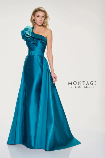 Montage by Mon Cheri M844 Polished Mikado One Shoulder Dress Montage by Mon Cheri M844 Polished Mikado One Shoulder Dress