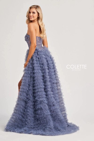 Colette by Daphne CL8170 Glitter Tulle Sequin Applique Dress